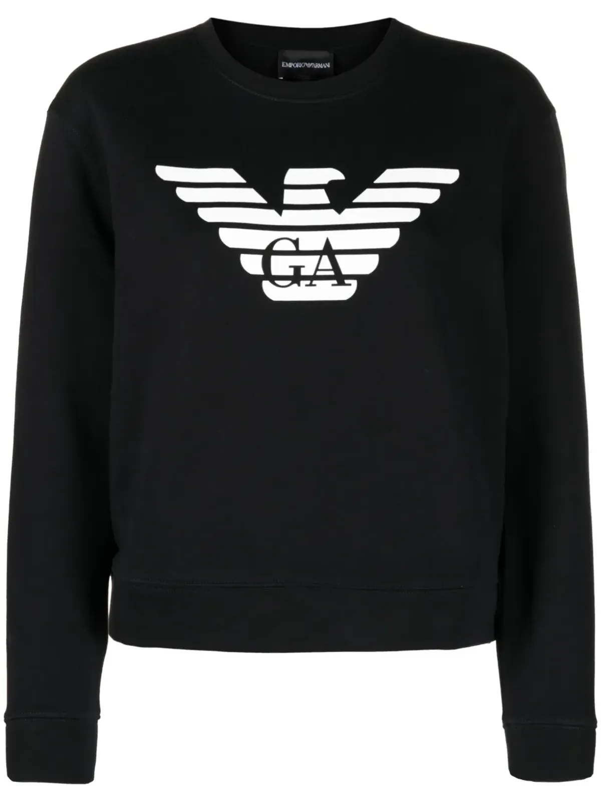 Emporio Armani ロゴプリント コットン スウェットシャツ - 画像1