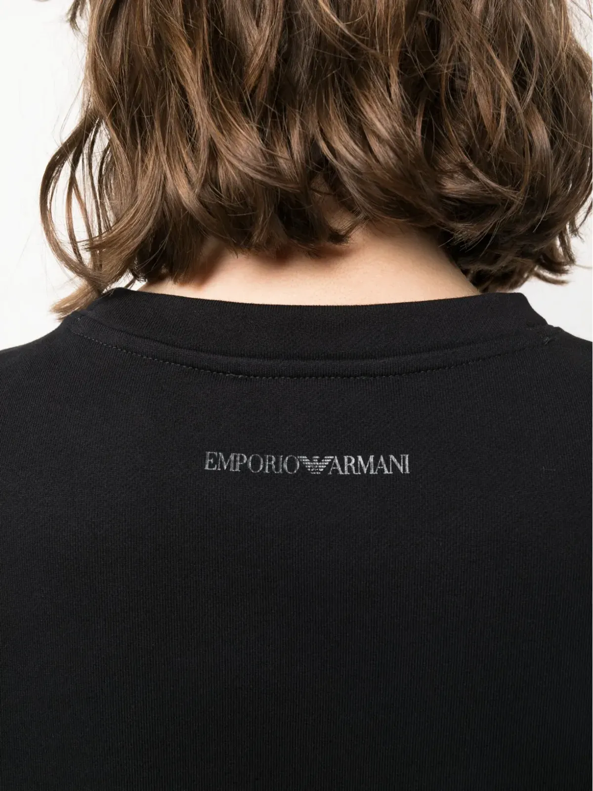 Emporio Armani ロゴプリント コットン スウェットシャツ - 画像5
