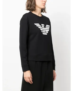 Emporio Armani ロゴプリント コットン スウェットシャツ - サムネイル3