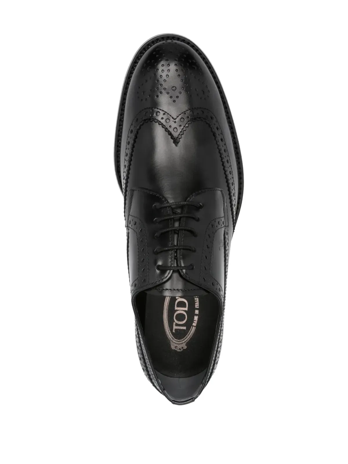 Tod's ポリッシュ仕上げ レースアップ ブローグス - 画像4