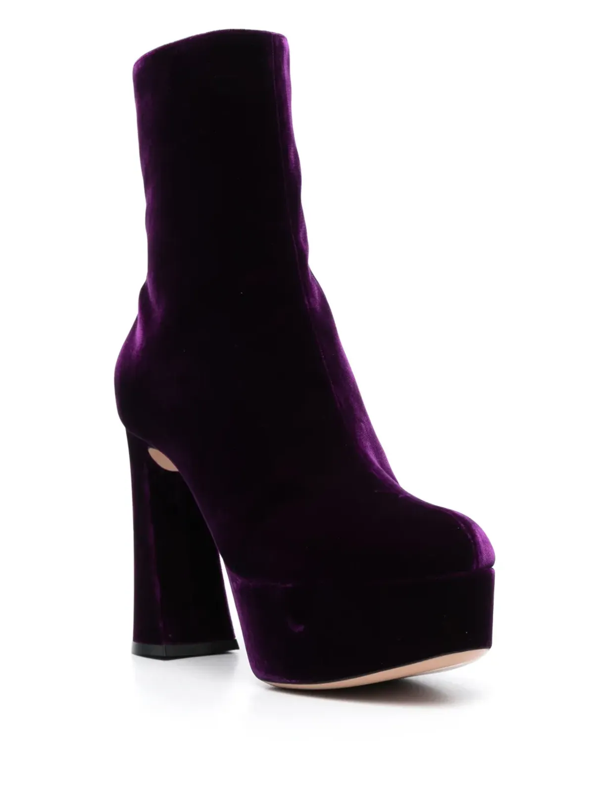 Gianvito Rossi ブロックヒール アンクルブーツ - 画像2