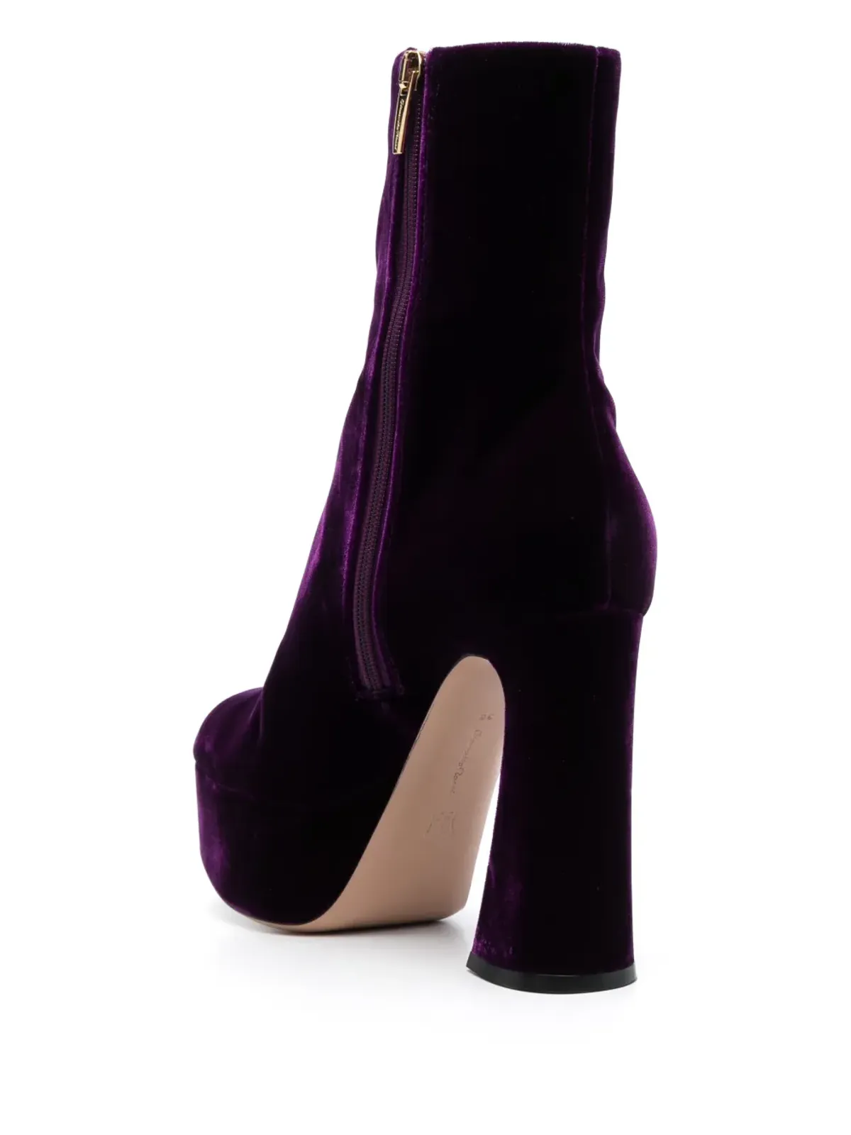 Gianvito Rossi ブロックヒール アンクルブーツ - 画像3