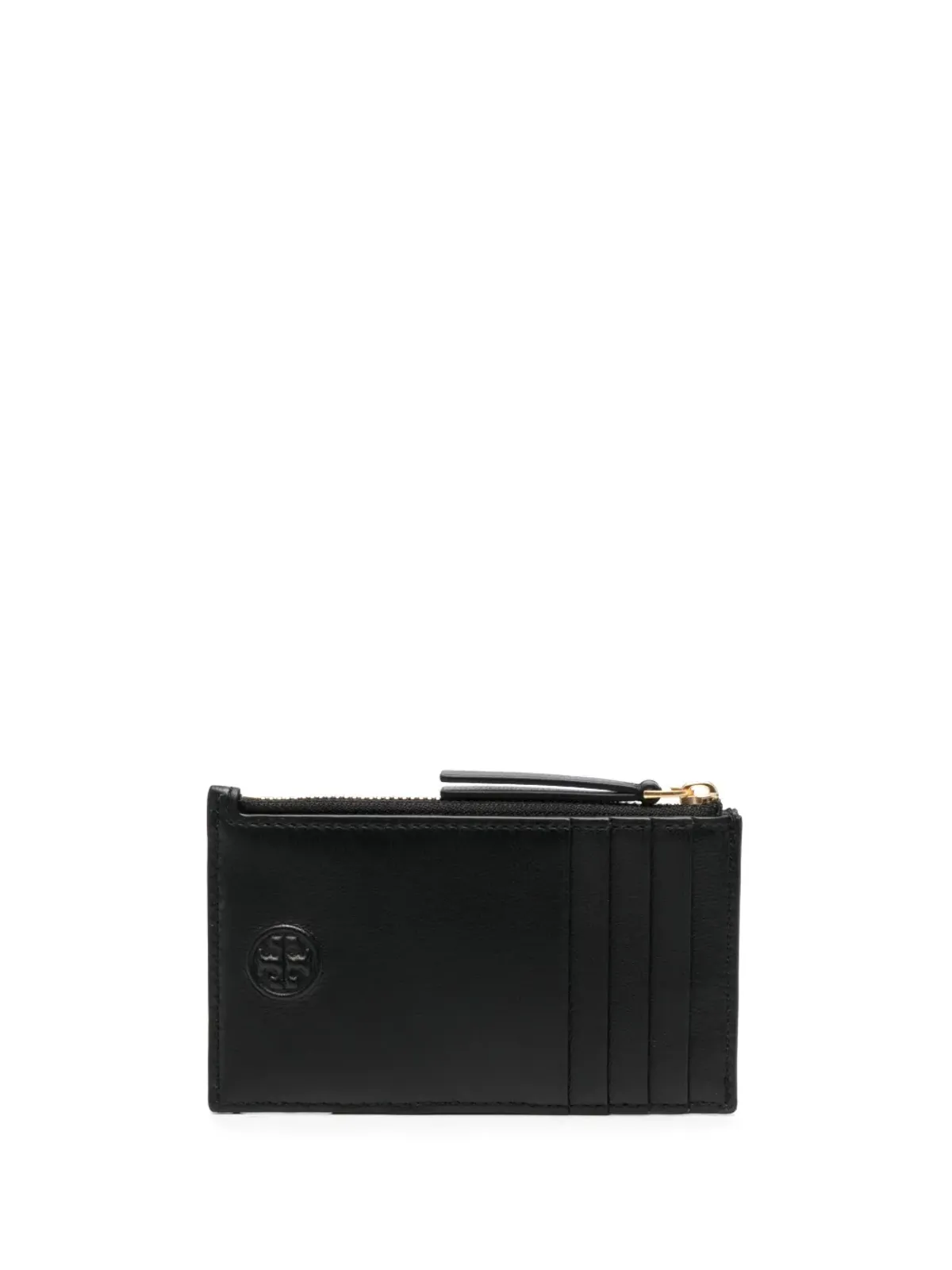 Tory Burch フレミング ジップド カードホルダー - ブラック - 画像2