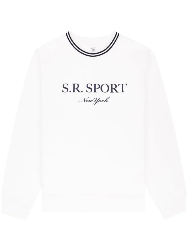Sporty & Rich Sporty & Rich SR Sport ロゴプリント コットン スウェットシャツの商品画像