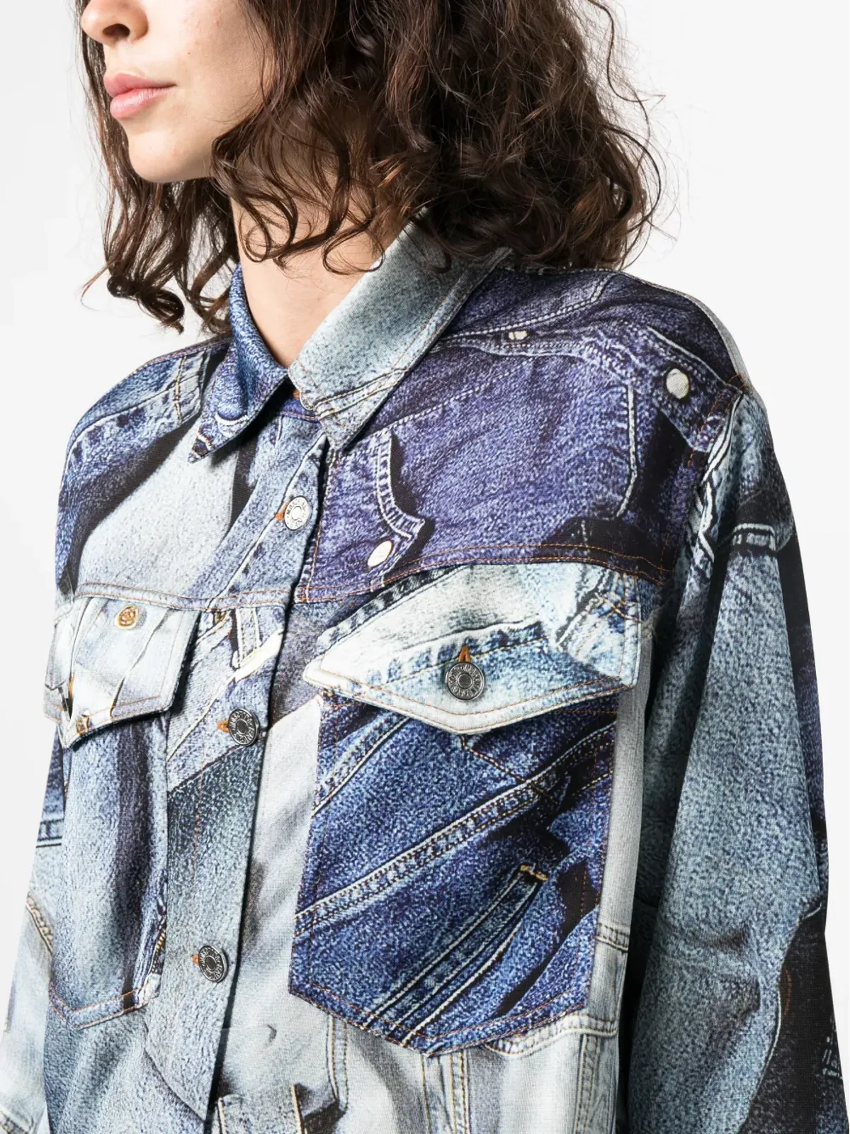 MOSCHINO JEANS グラフィックプリント長袖シャツ - 画像5