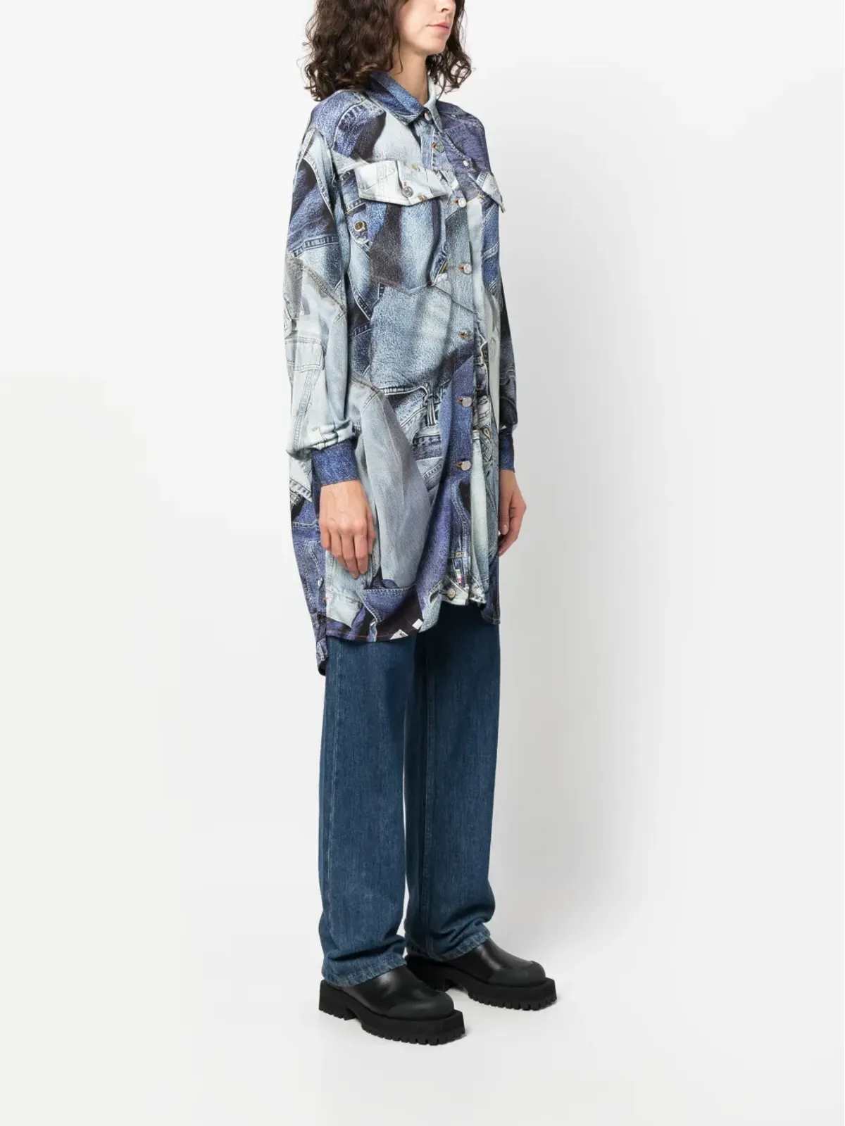 MOSCHINO JEANS グラフィックプリント長袖シャツ - 画像3