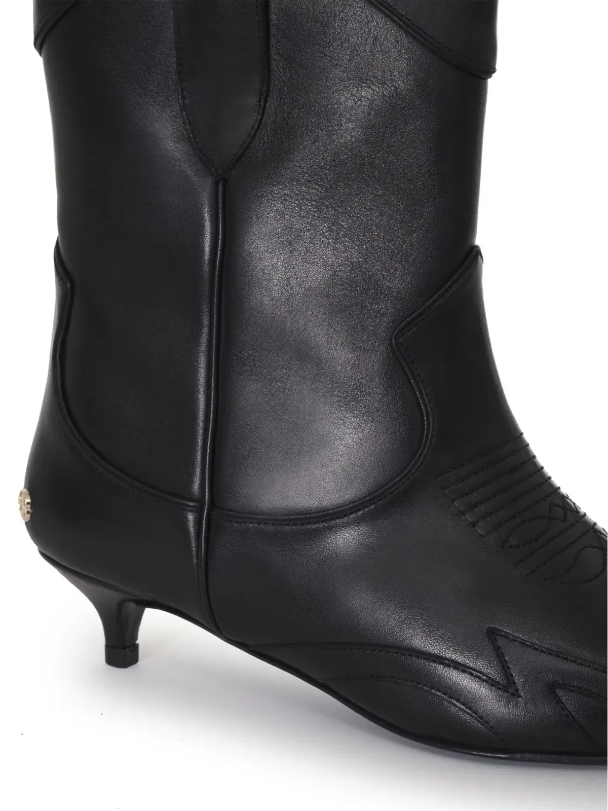 ANINE BING Rae logo-plaque boots - Black - 画像4