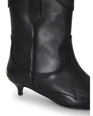 ANINE BING Rae logo-plaque boots - Black - サムネイル4
