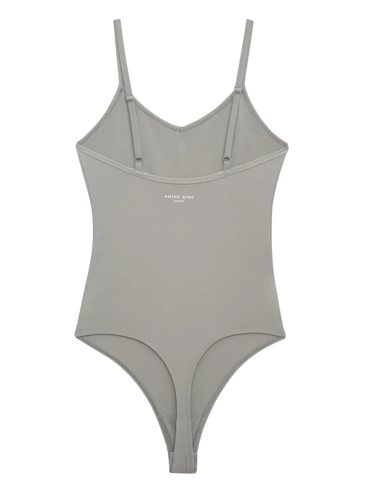 ANINE BING Alissa V-neck bodysuit - Grey - 画像2