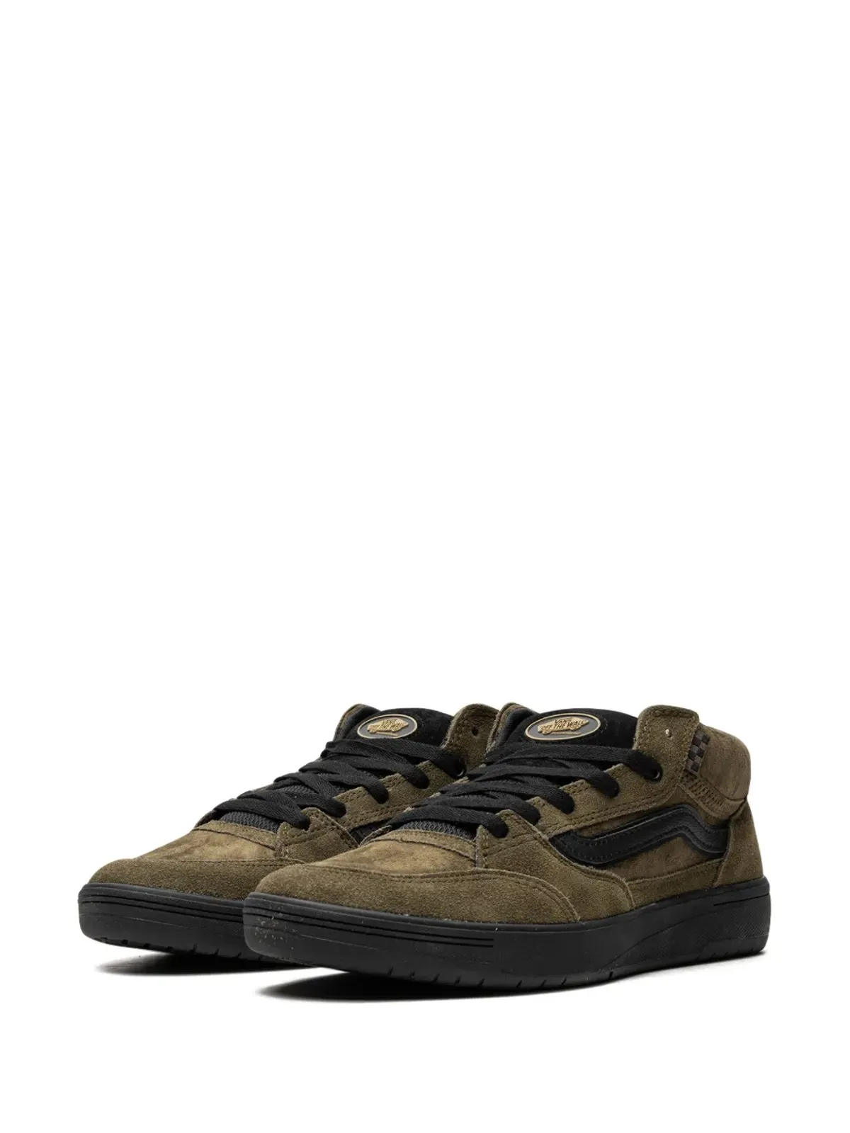 Vans Beatrice Domond Zabha Mid 秋のスニーカー ブラウン - 画像5