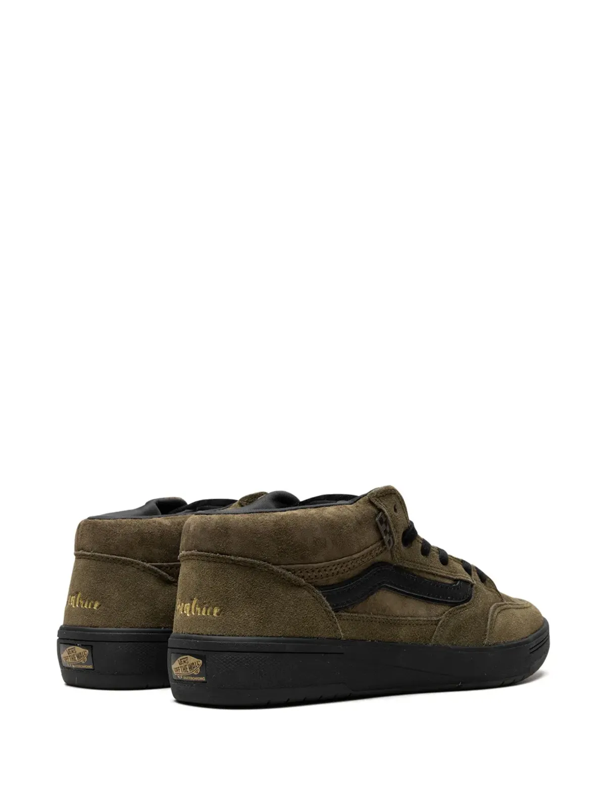 Vans Beatrice Domond Zabha Mid 秋のスニーカー ブラウン - 画像3