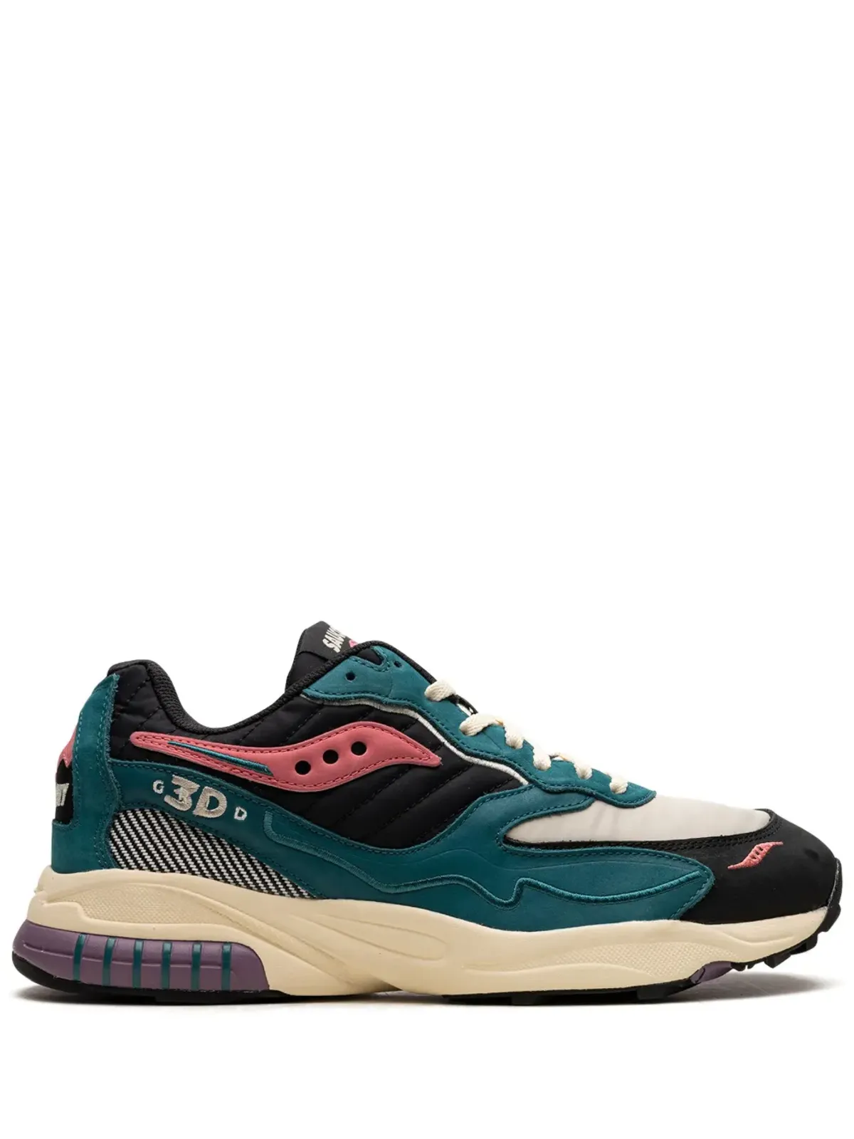 Saucony 3D Grid Hurricane ミッドナイトスイミング スニーカー - グリーン - 画像1