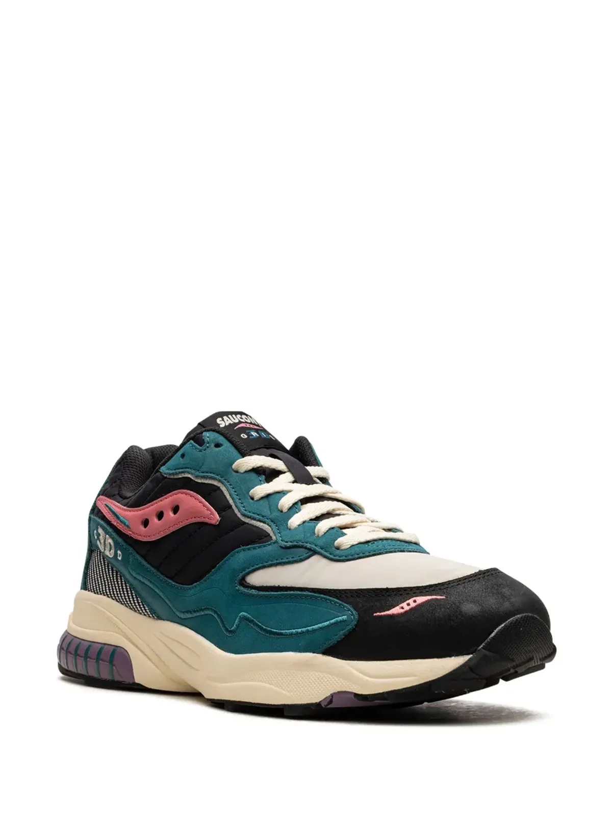 Saucony 3D Grid Hurricane ミッドナイトスイミング スニーカー - グリーン - 画像2