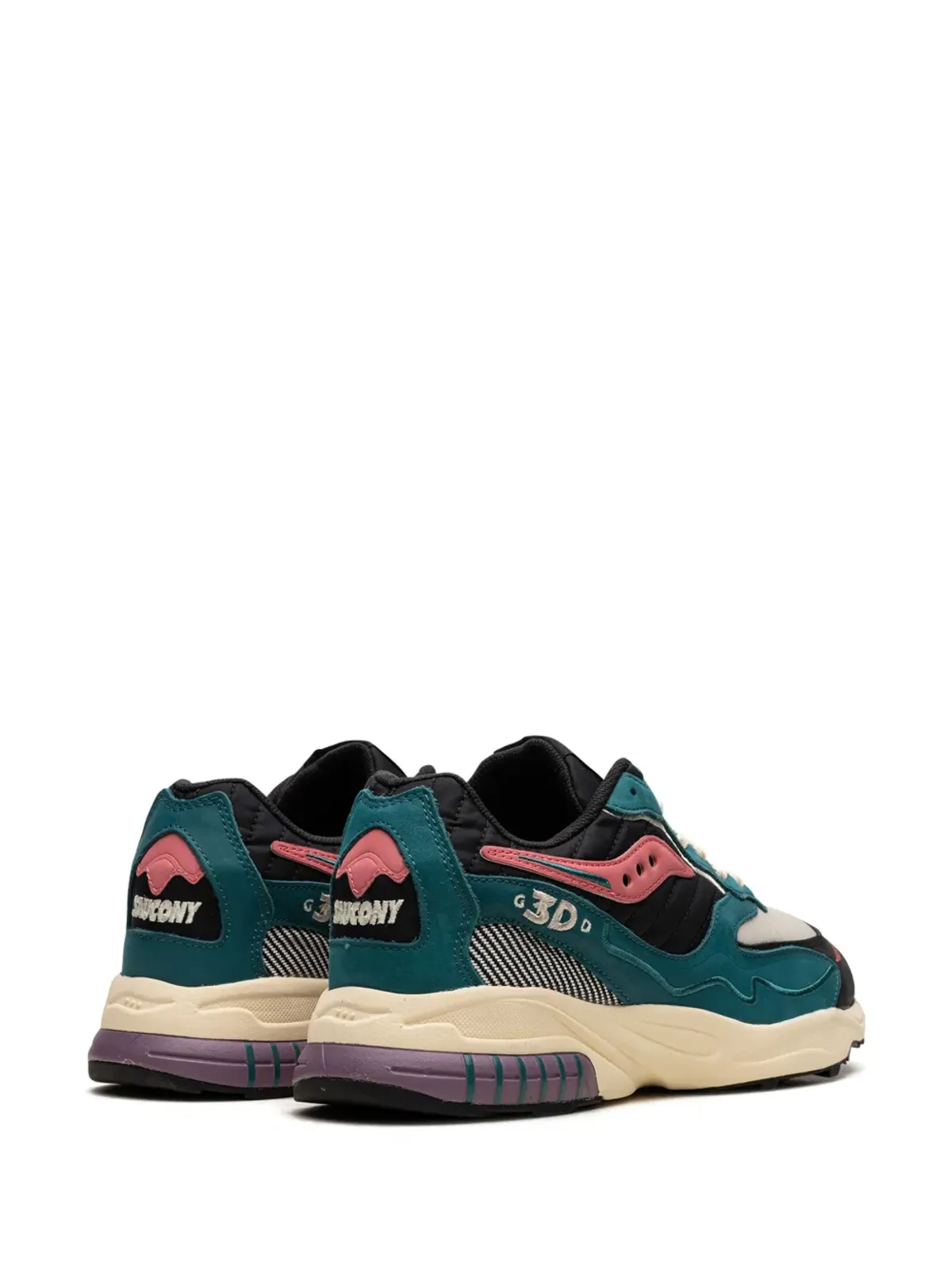 Saucony 3D Grid Hurricane ミッドナイトスイミング スニーカー - グリーン - 画像3
