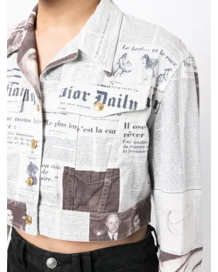 Christian Dior Pre-Owned 紙面柄クロップドジャケット - サムネイル5