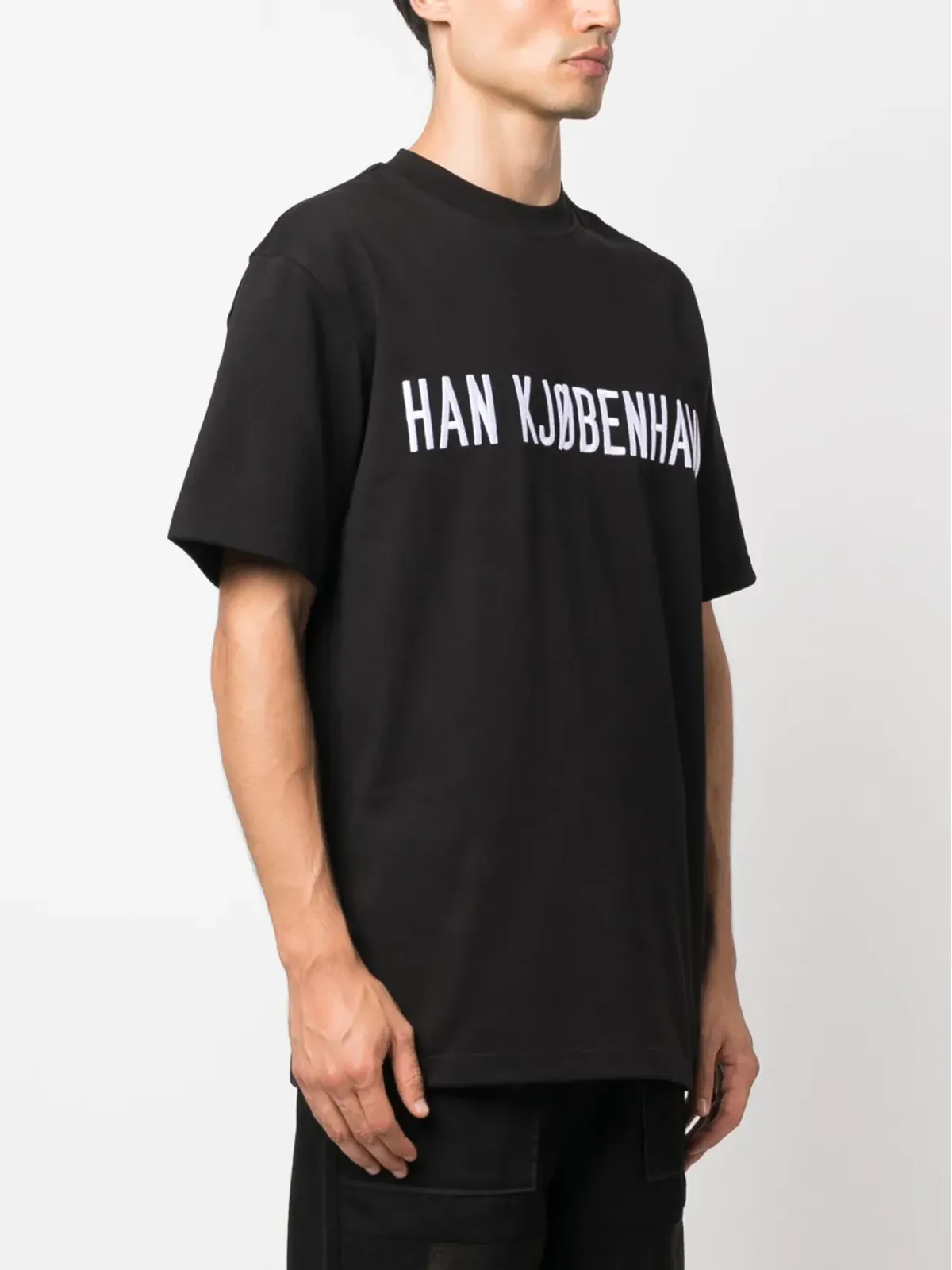 Han Kjøbenhavn ロゴプリント オーガニックコットン Tシャツ - 画像3