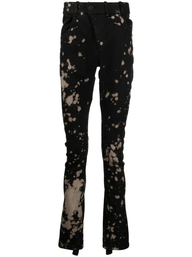 Boris Bidjan Saberi Boris Bidjan Saberi ボリス バイジャン サベリ ブリーチ加工スリムジーンズの商品画像