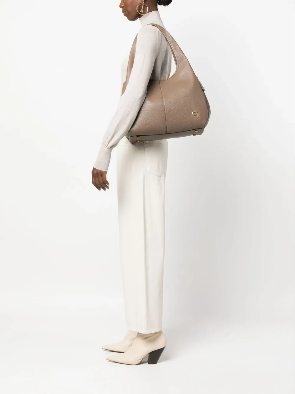 Coach Lana pebbled-leather tote bag - Brown - 画像2