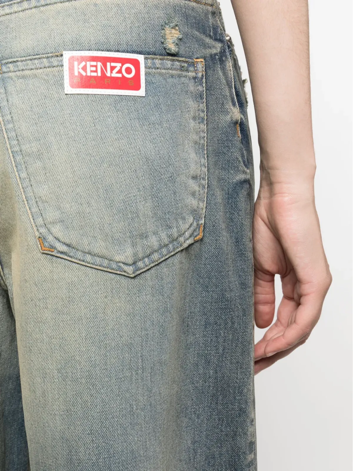 Kenzo ミッドライズ テーパードジーンズ - 画像5