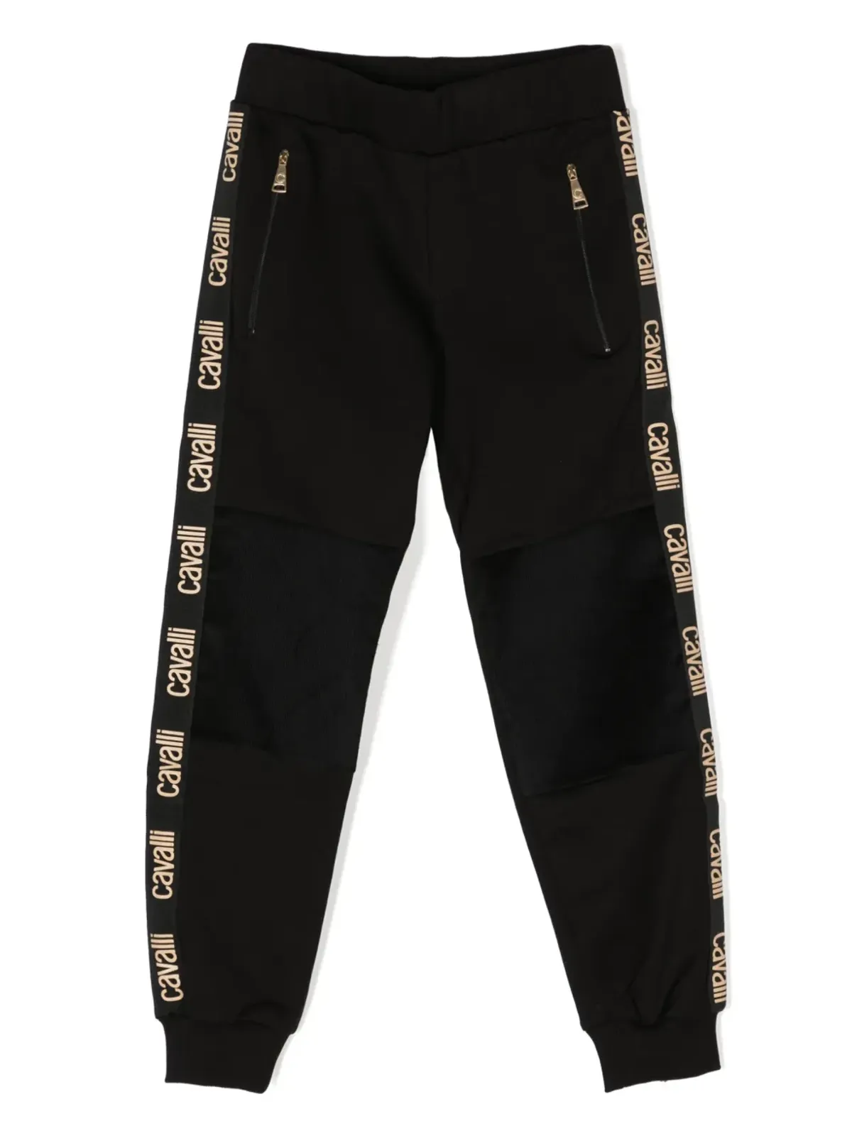 Roberto Cavalli Junior ロゴストライプ トラックパンツ - 画像1