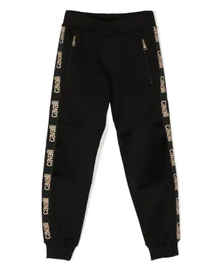 Roberto Cavalli Junior ロゴストライプ トラックパンツ - サムネイル1