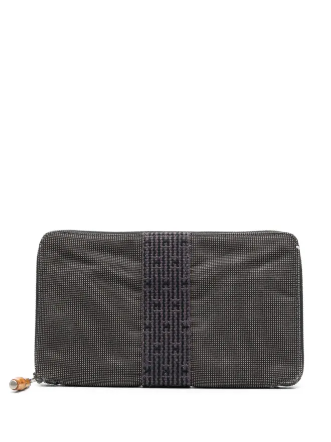 Hermès Pre-Owned Hermès Pre-Owned ヘライン ジップアラウンド ウォレット - ブラックの商品画像