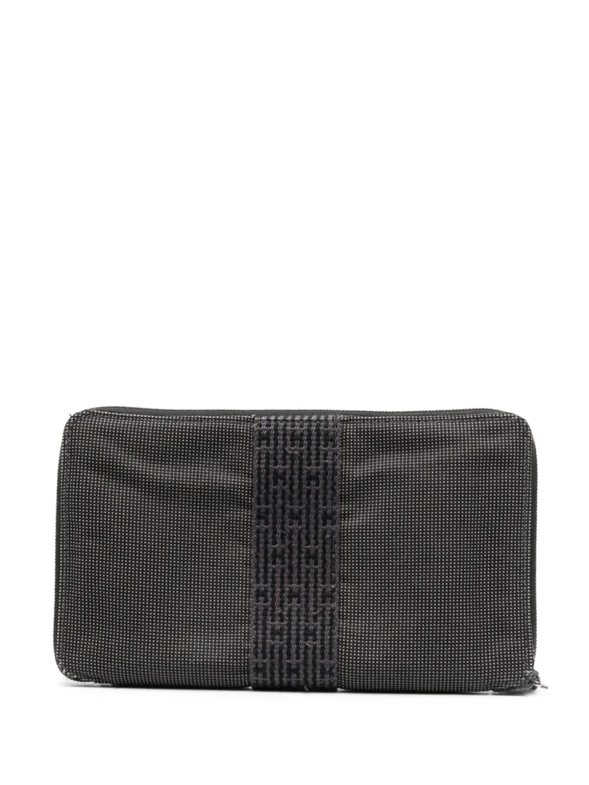 Hermès Pre-Owned ヘライン ジップアラウンド ウォレット - ブラック - 画像2