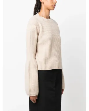 Allude フィッシャーマンズニット ビショップスリーブ セーター - サムネイル3