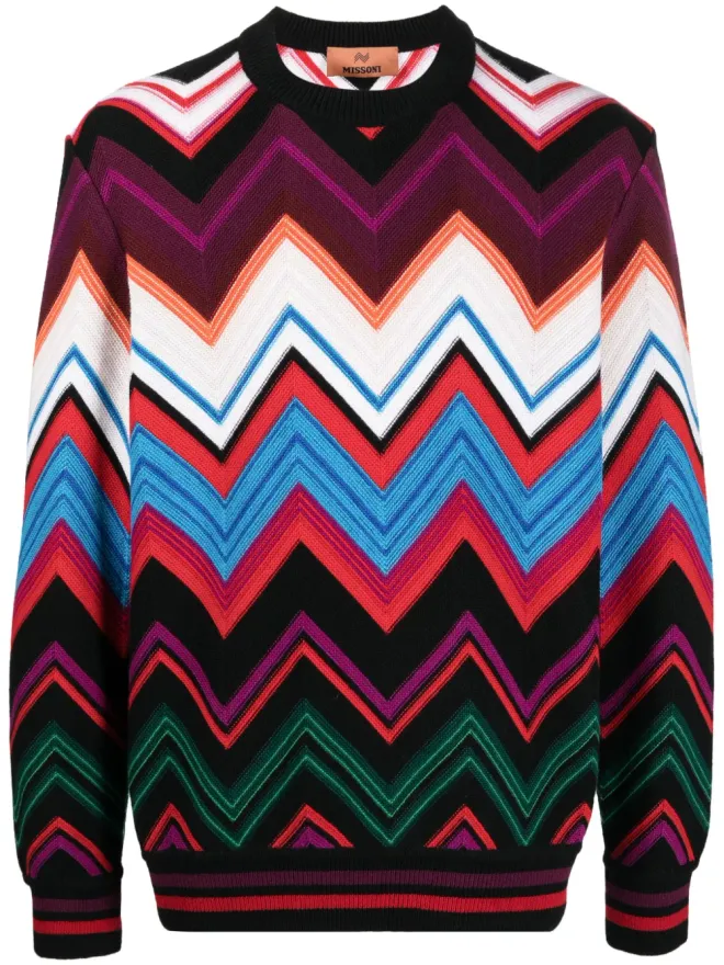 Missoni Missoni ジグザグ クルーネック ジャンパーの商品画像