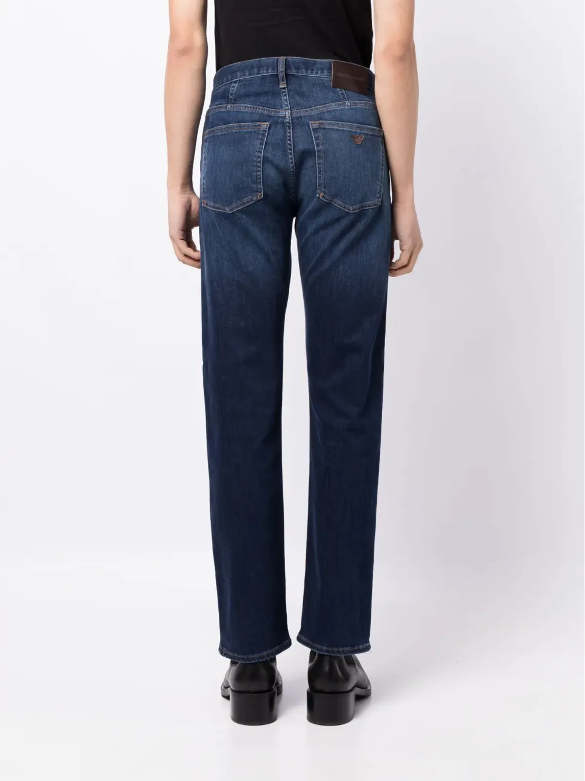 Emporio Armani J21ストレートジーンズ - ブルー - 画像4