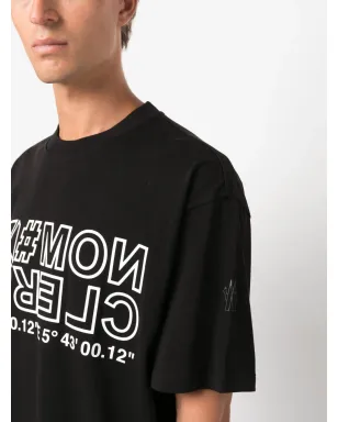 Moncler Grenoble ロゴプリント コットン Tシャツ ブラック - サムネイル5