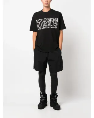 Moncler Grenoble ロゴプリント コットン Tシャツ ブラック - サムネイル2