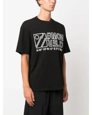 Moncler Grenoble ロゴプリント コットン Tシャツ ブラック - サムネイル3