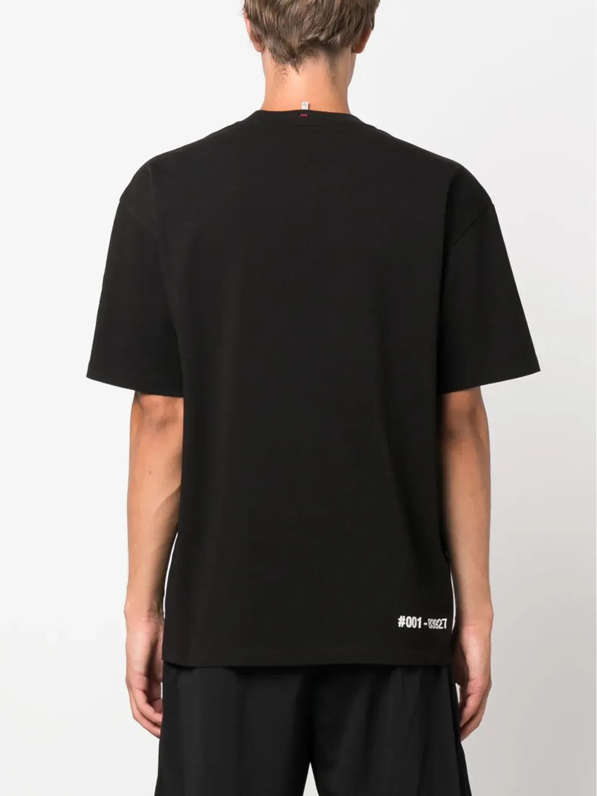Moncler Grenoble ロゴプリント コットン Tシャツ ブラック - 画像4