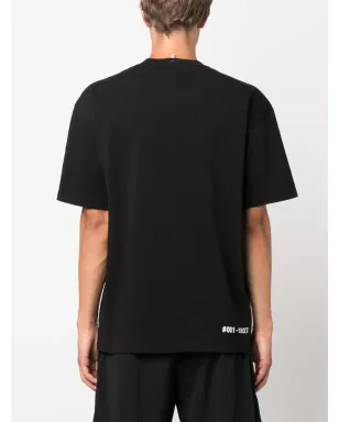 Moncler Grenoble ロゴプリント コットン Tシャツ ブラック - サムネイル4