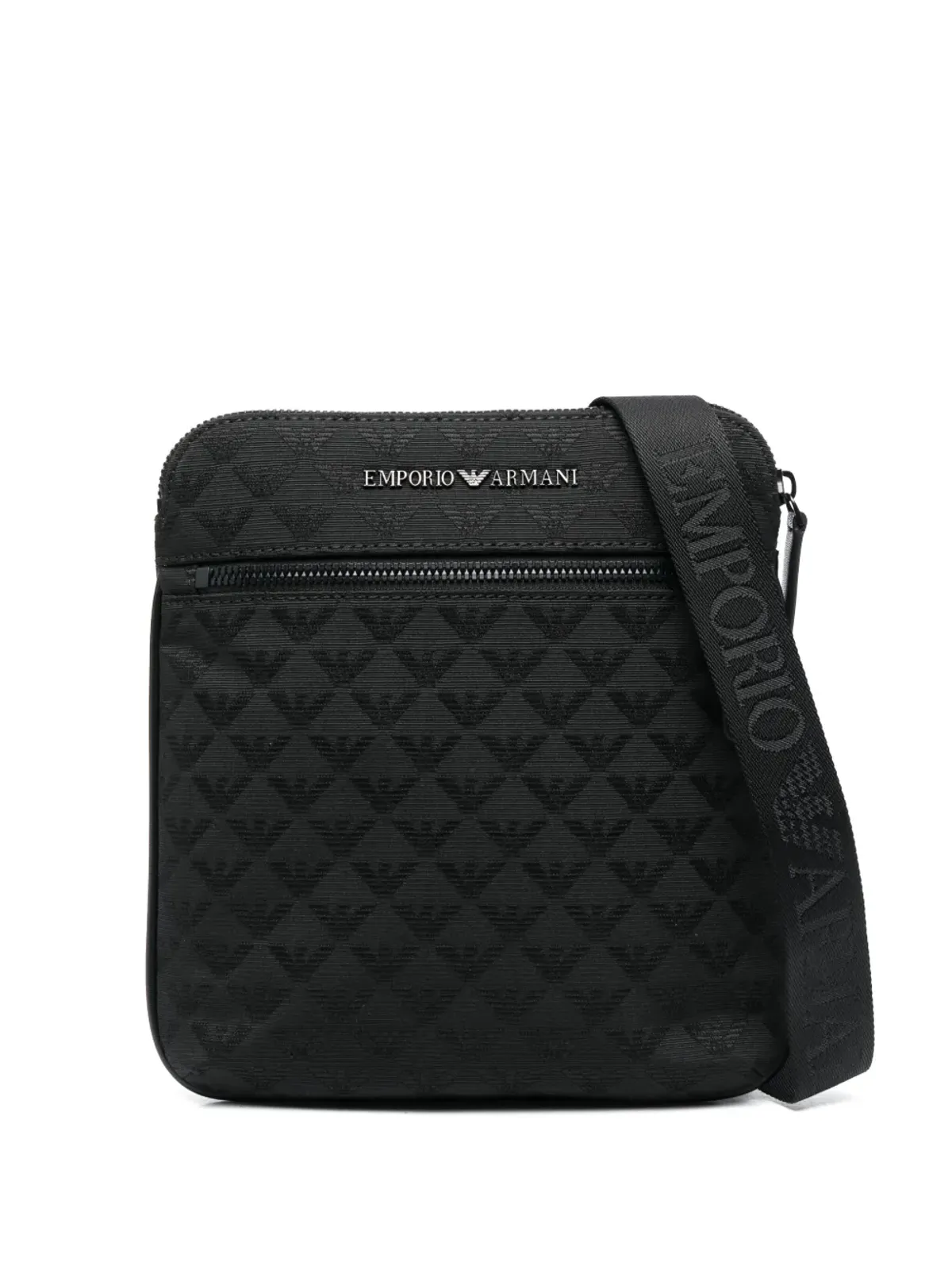 Emporio Armani ロゴジャカード メッセンジャーバッグ - 画像1