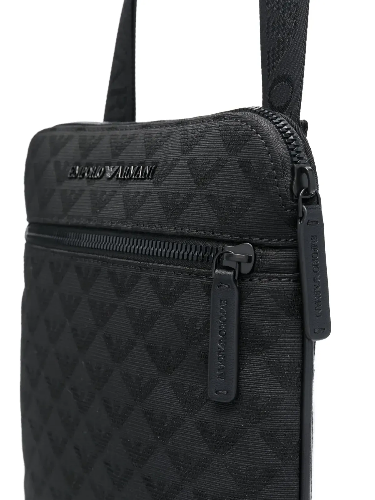 Emporio Armani ロゴジャカード メッセンジャーバッグ - 画像4