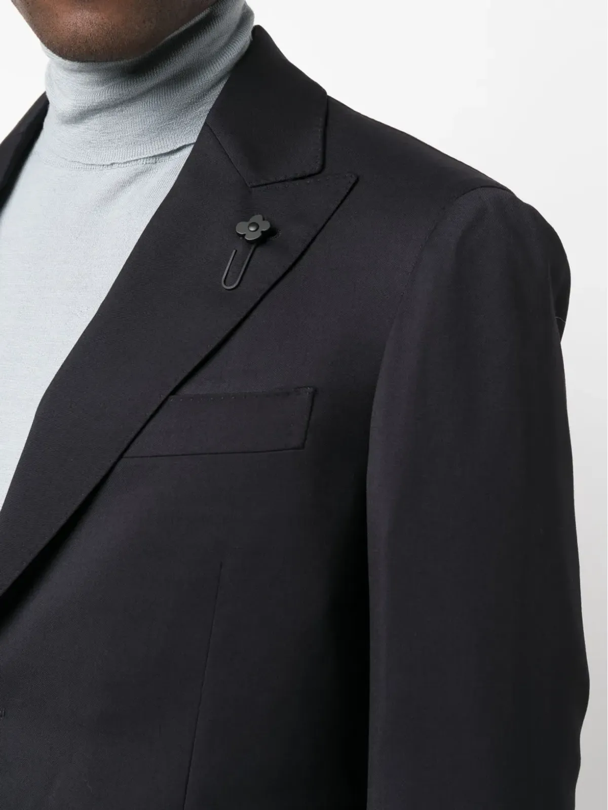 Lardini シングルブレスト2ピース ウールスーツ - 画像5