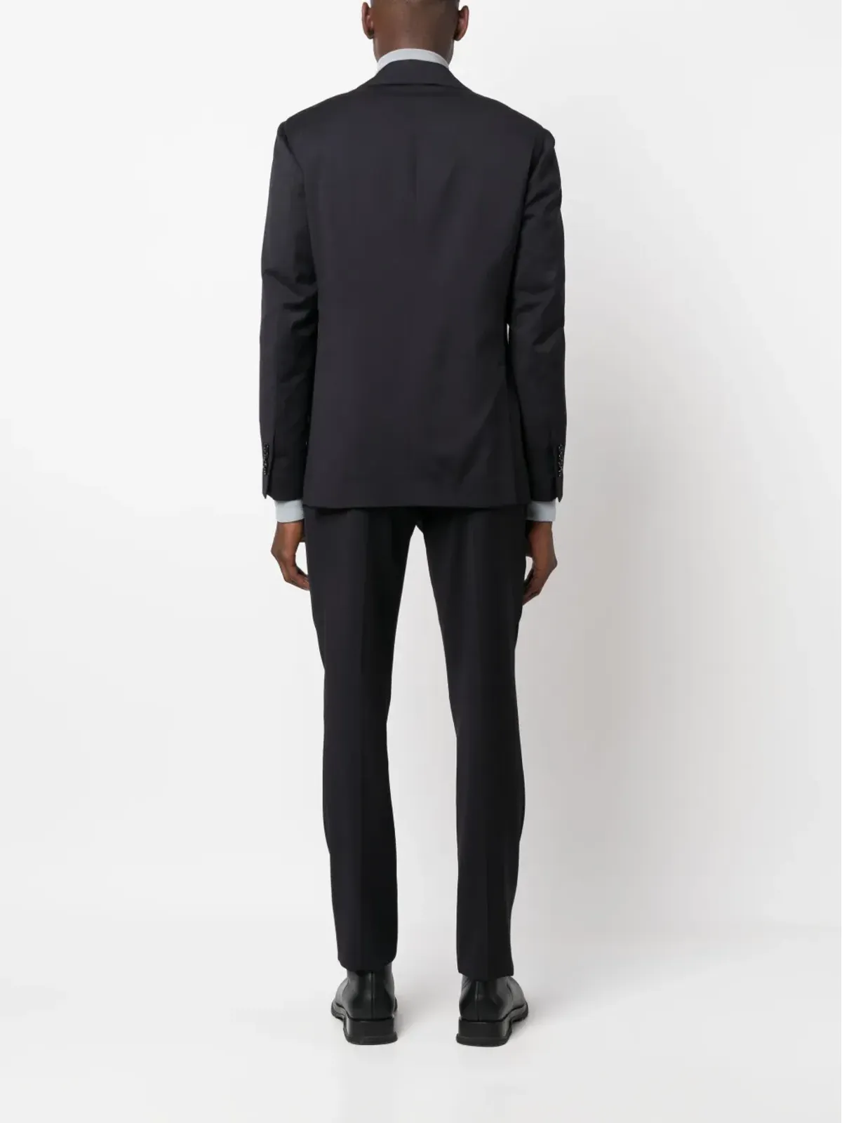 Lardini シングルブレスト2ピース ウールスーツ - 画像4