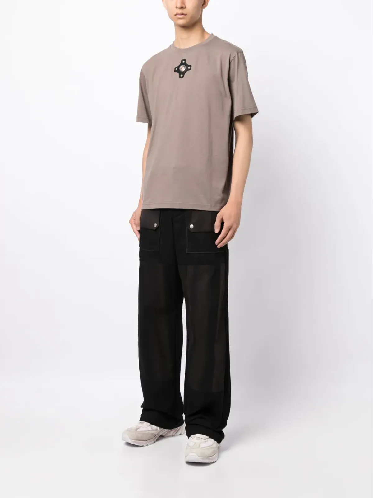 Craig Green 短袖オーガニックコットンTシャツ（ブラウン） - 画像2