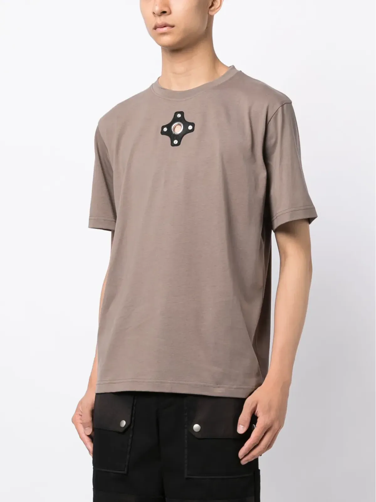 Craig Green 短袖オーガニックコットンTシャツ（ブラウン） - 画像3