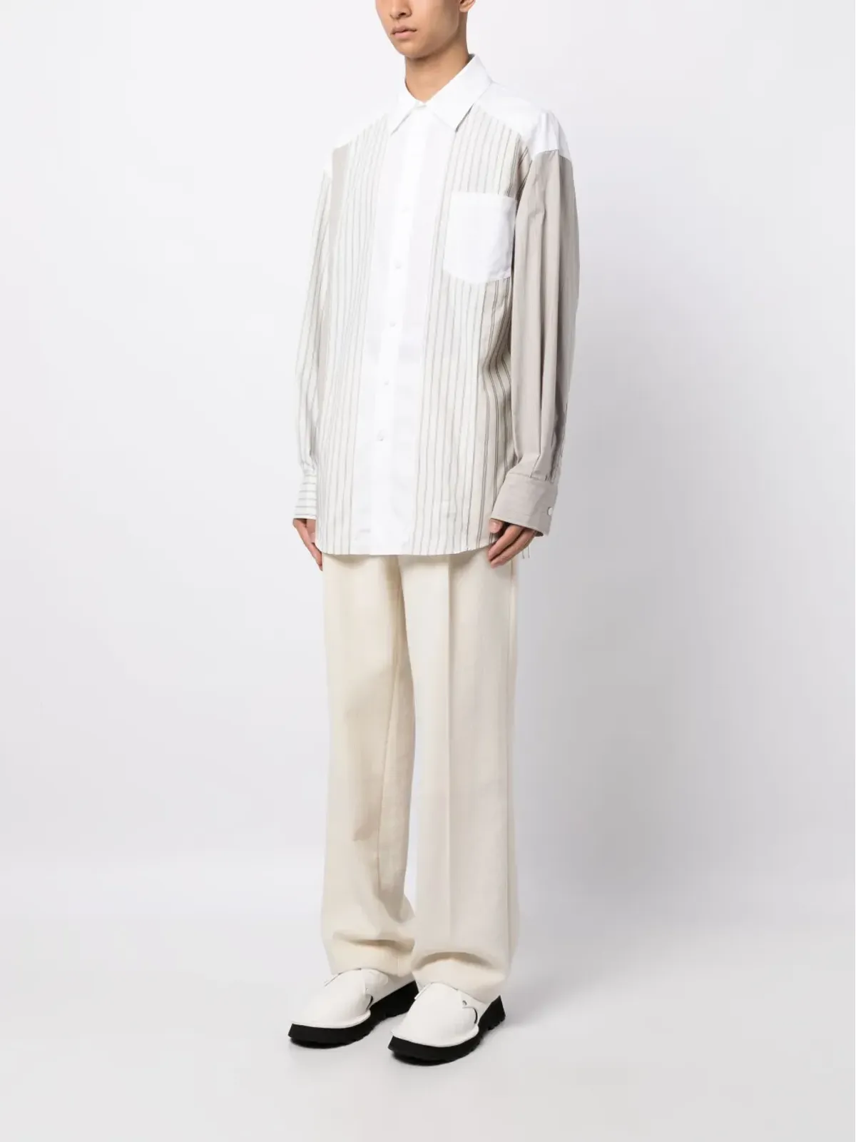Feng Chen Wang ストライプ長袖シャツ - 画像3