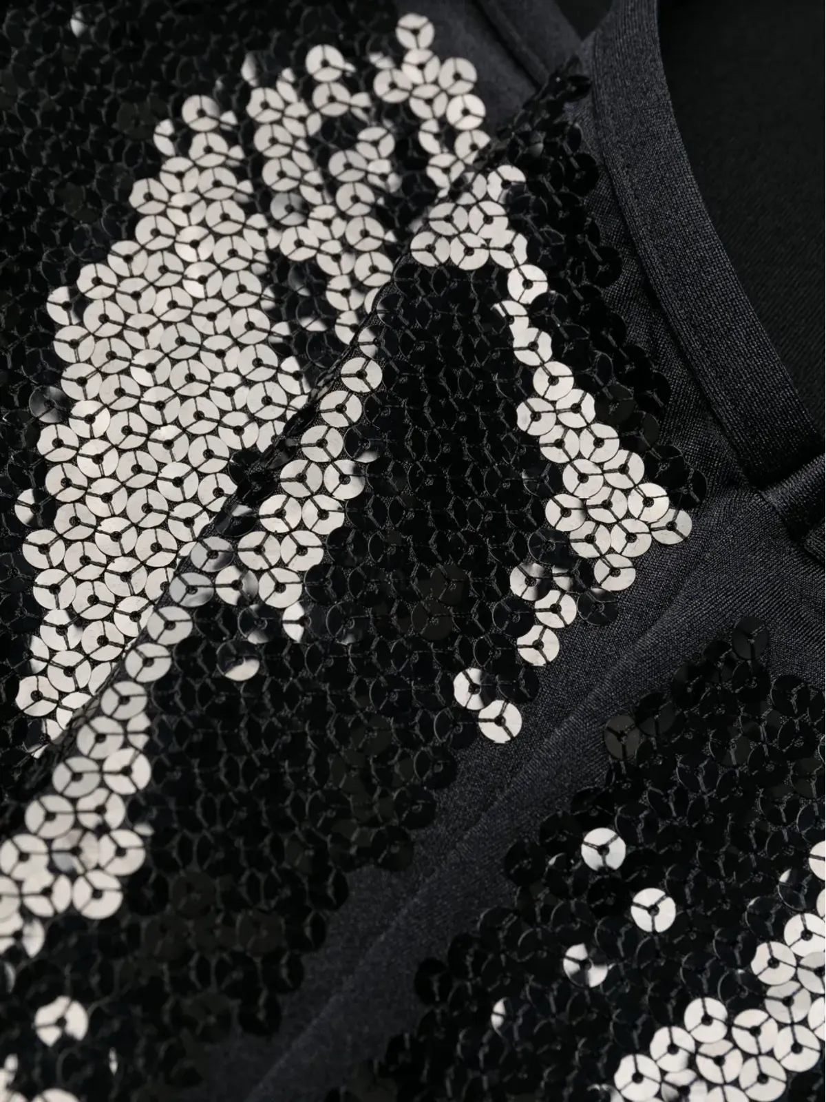 Balmain スパンコール付きワンショルダースイムスーツ - ブラック - 画像3