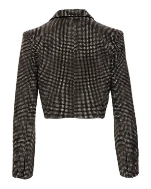 Roland Mouret ラインストーン装飾クロップドブレザー - サムネイル2