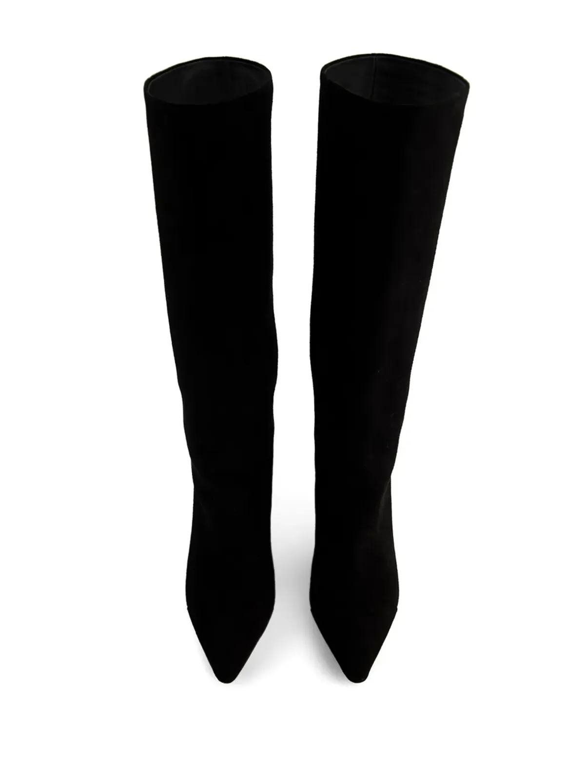 Giambattista Valli パールヒール付きスエードブーツ - 画像4