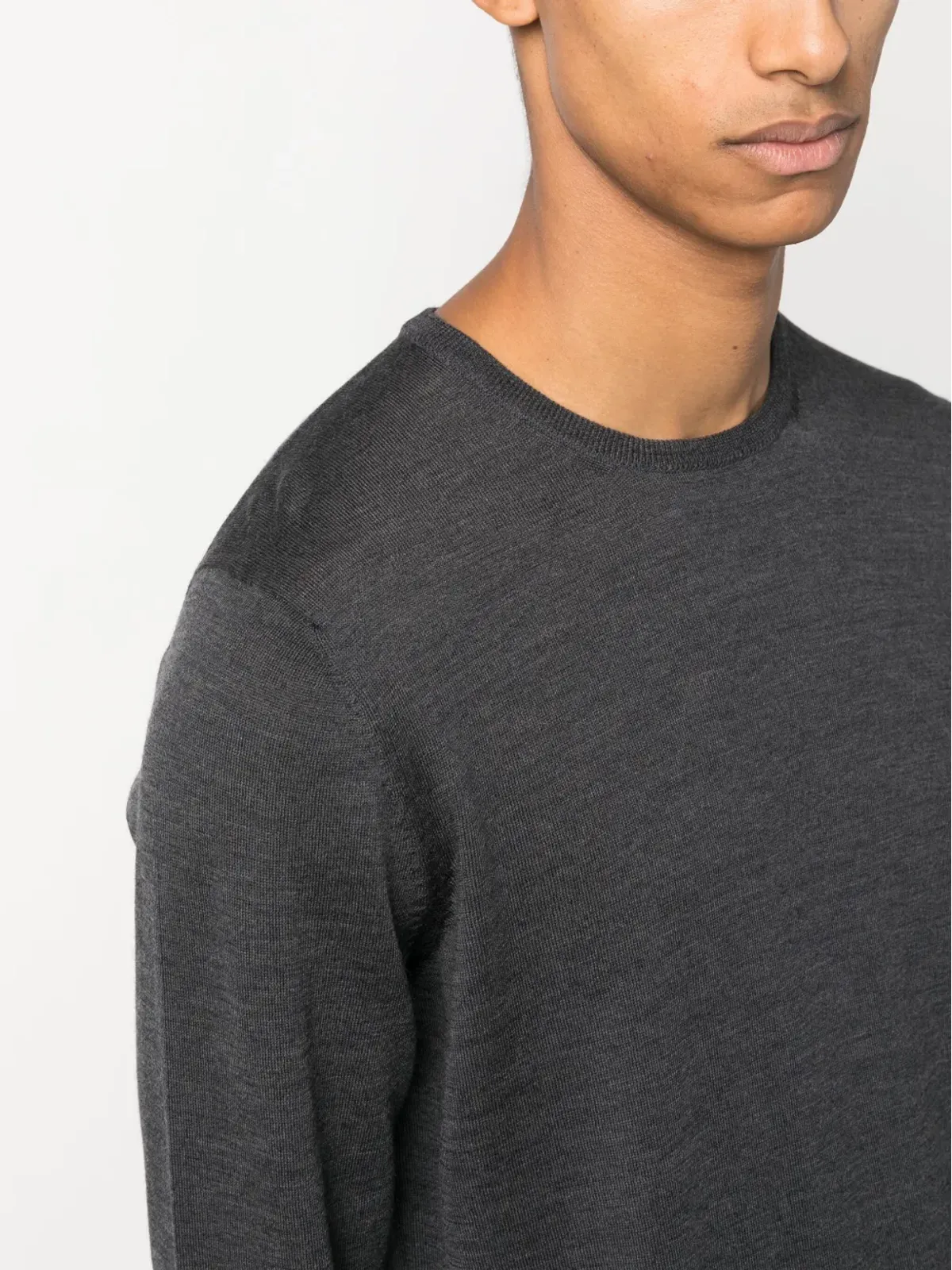 Lardini クルーネック ウール ジャンパー - グレー - 画像5