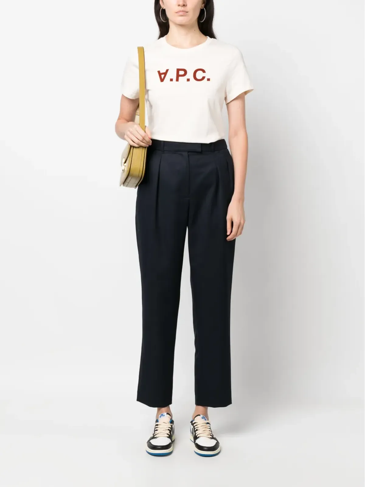 A.P.C. プリーツ入りクロップドパンツ - 画像2