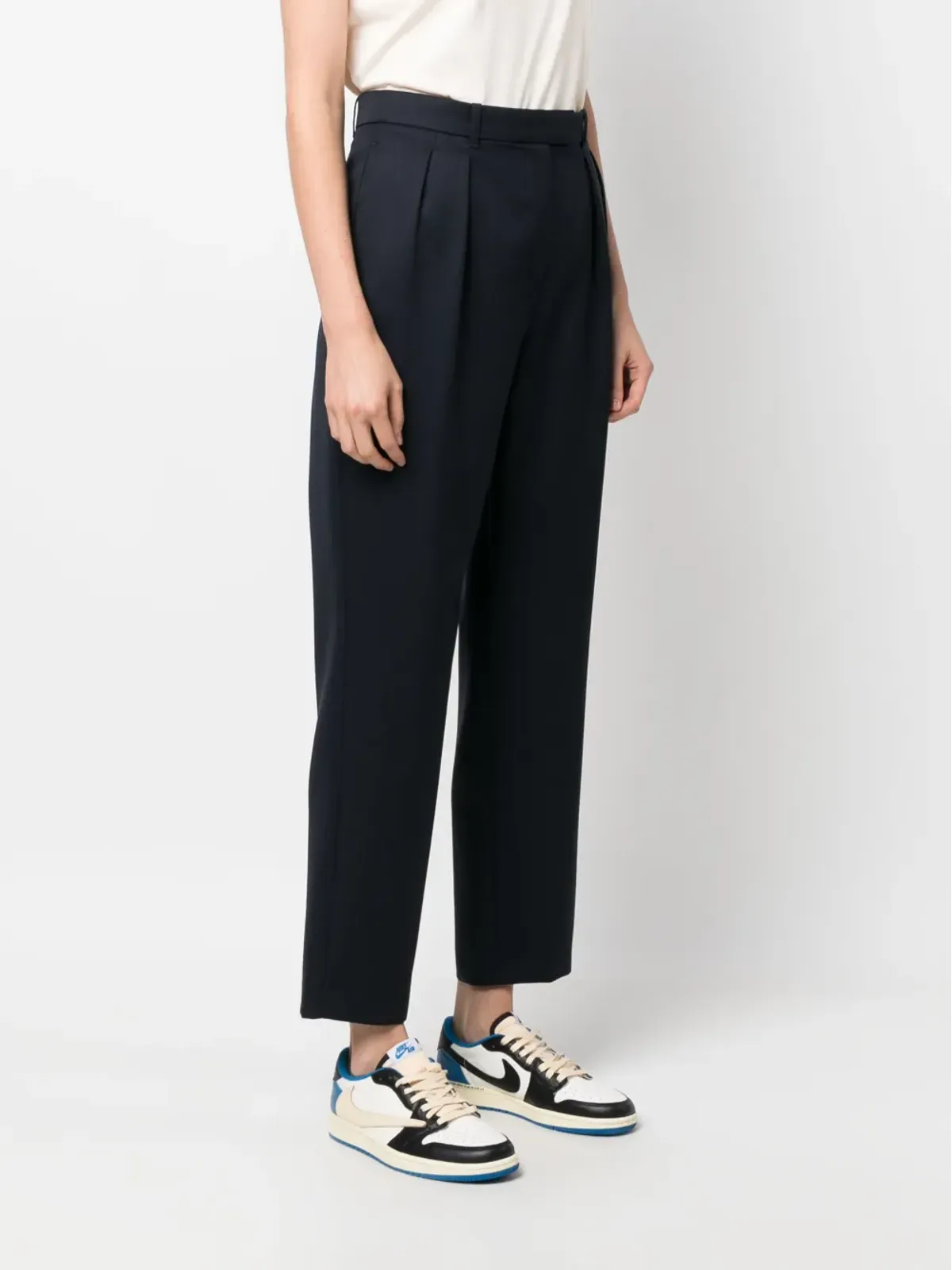 A.P.C. プリーツ入りクロップドパンツ - 画像3