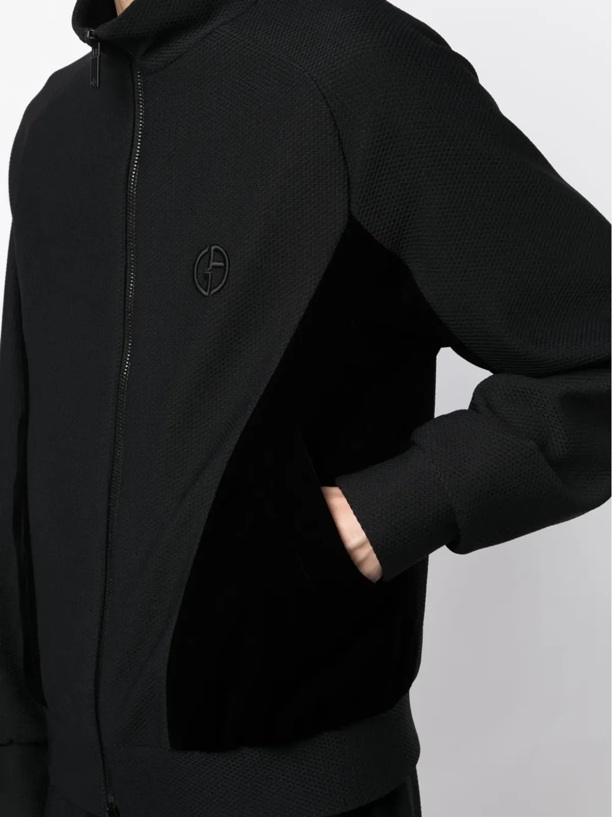 Giorgio Armani ロゴ刺繍ジップアップジャケット - 画像5