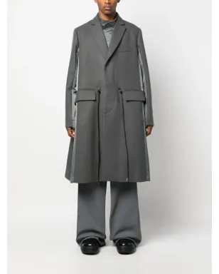 sacai ドローストリング ウール トレンチコート - サムネイル2